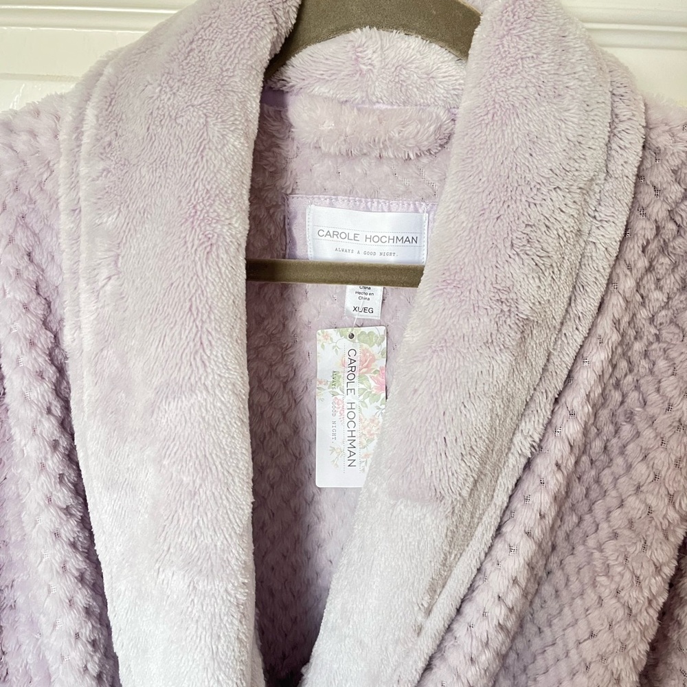 Midnight by Carole Hochman Soft Purple Bathrobe NEW WITH TAGS - Picture 3 of 7